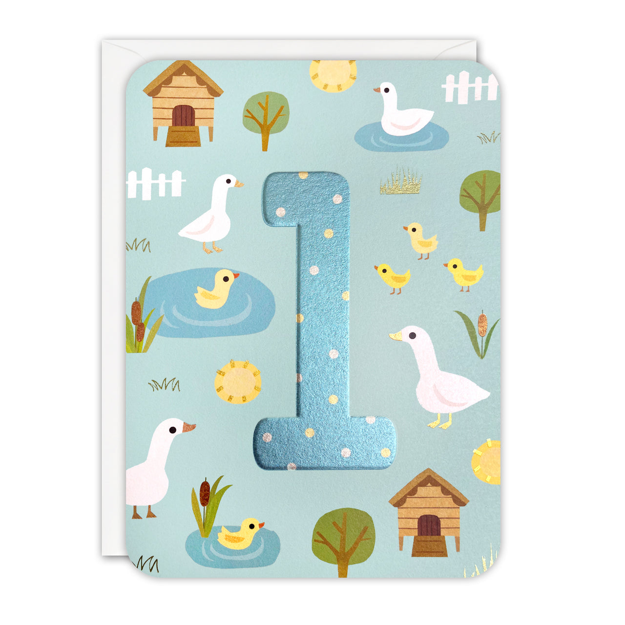 HS4627 - Age 1 Ducks Sprouts Card