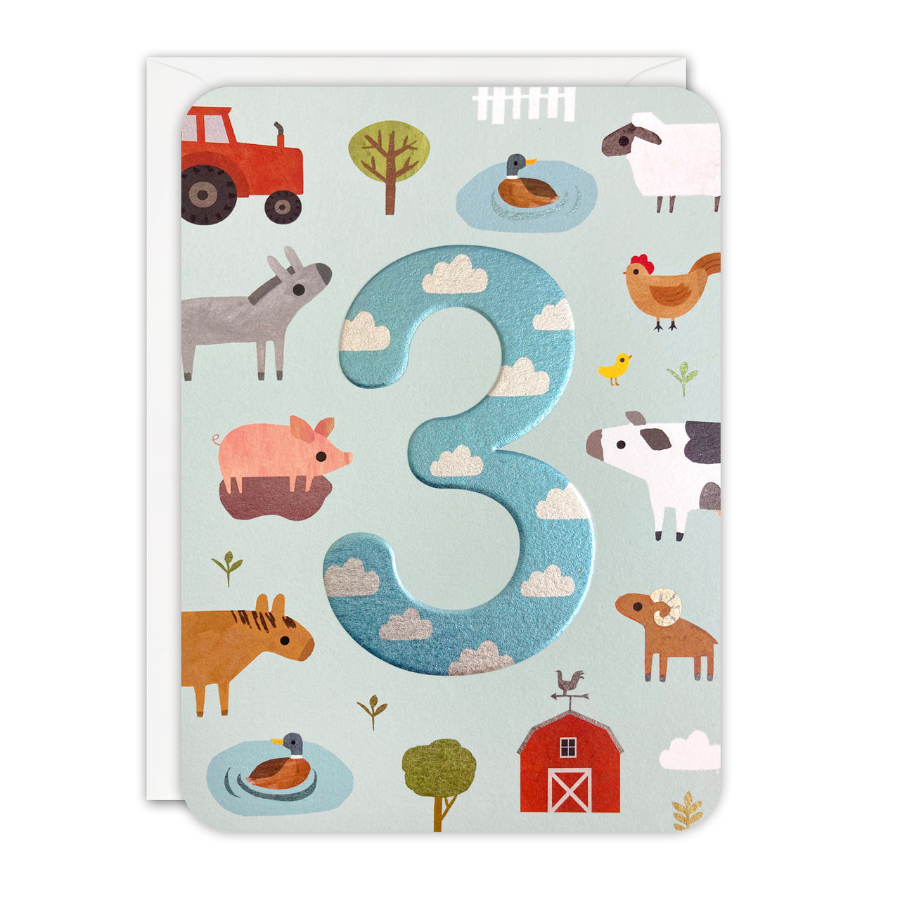 HS4631 - Age 3 Farm Sprouts Card