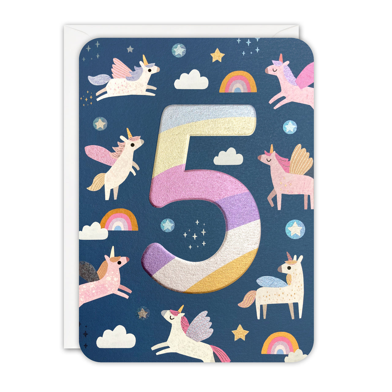 HS4634 - Age 5 Unicorns Sprouts Card