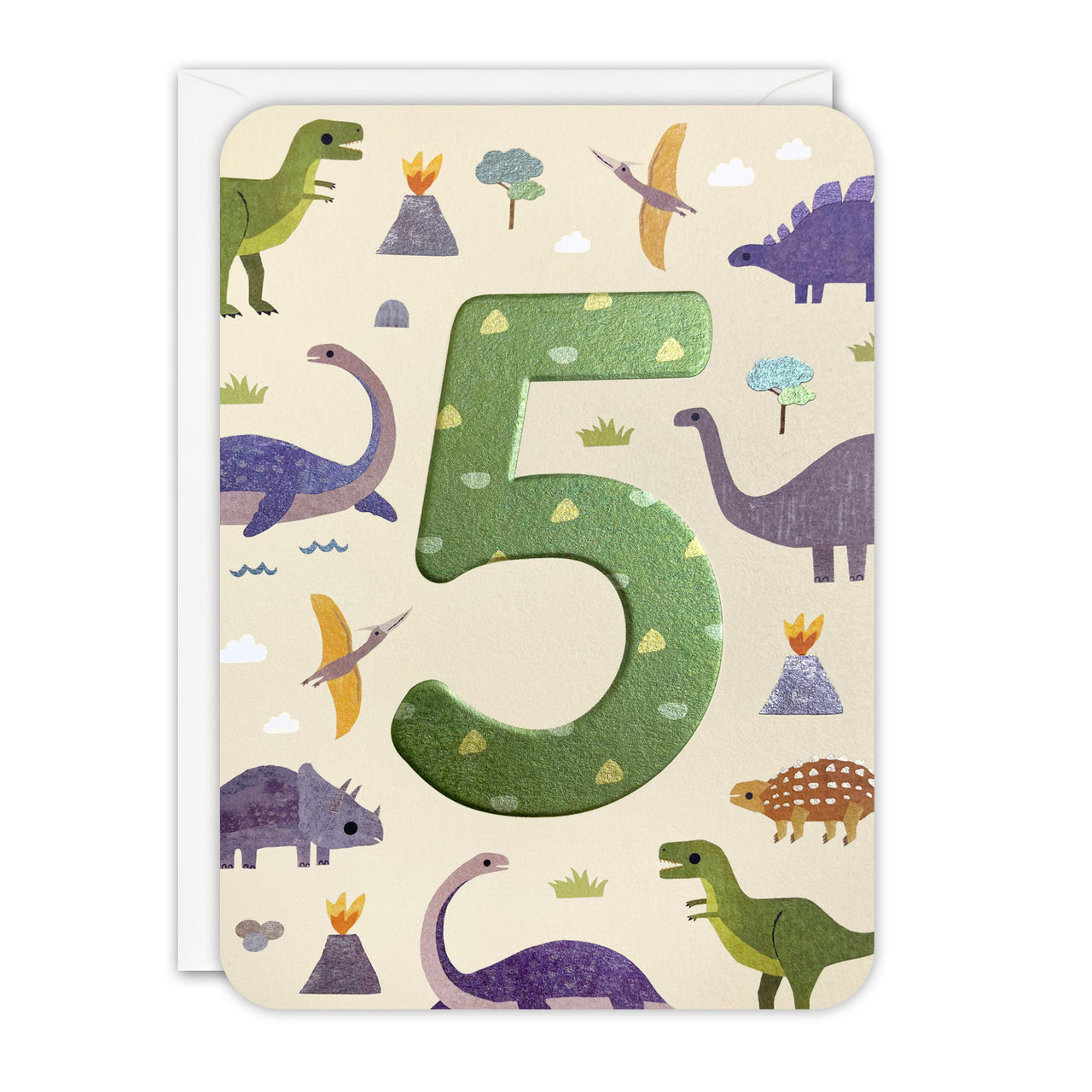 HS4635 - Age 5 Dinosaurs Sprouts Card