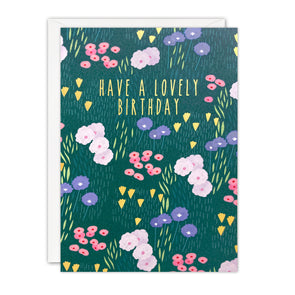 J4145 - Flower Field Birthday Sunbeams Card