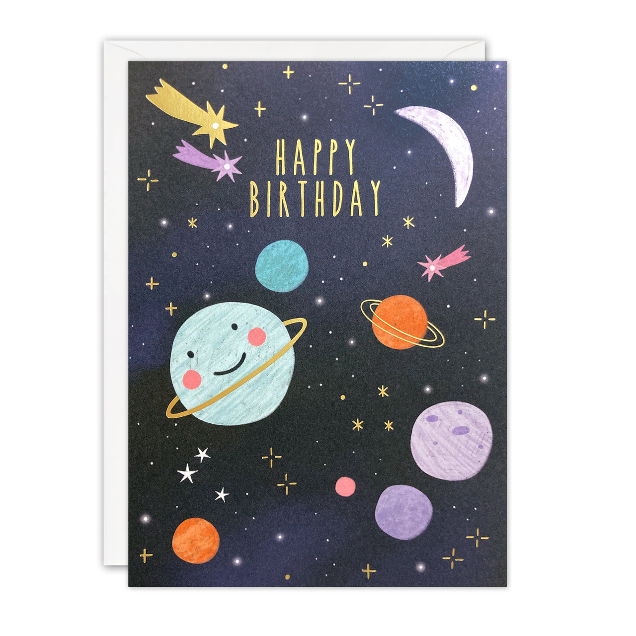 J4147 - Outer Space Birthday Sunbeams Card