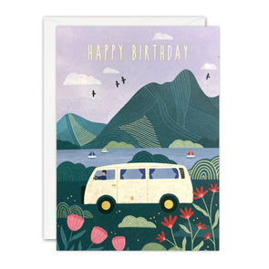 J4189 - Campervan Birthday Sunbeams Card