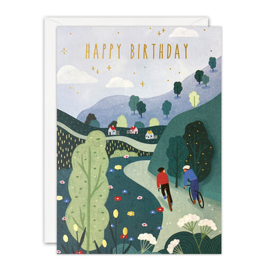 J4190 - Cycling Birthday Sunbeams Card