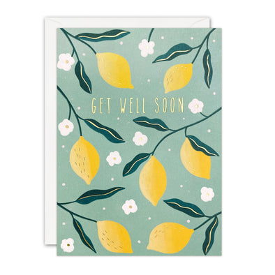 J4192 - Get Well Soon Lemons Sunbeams Card