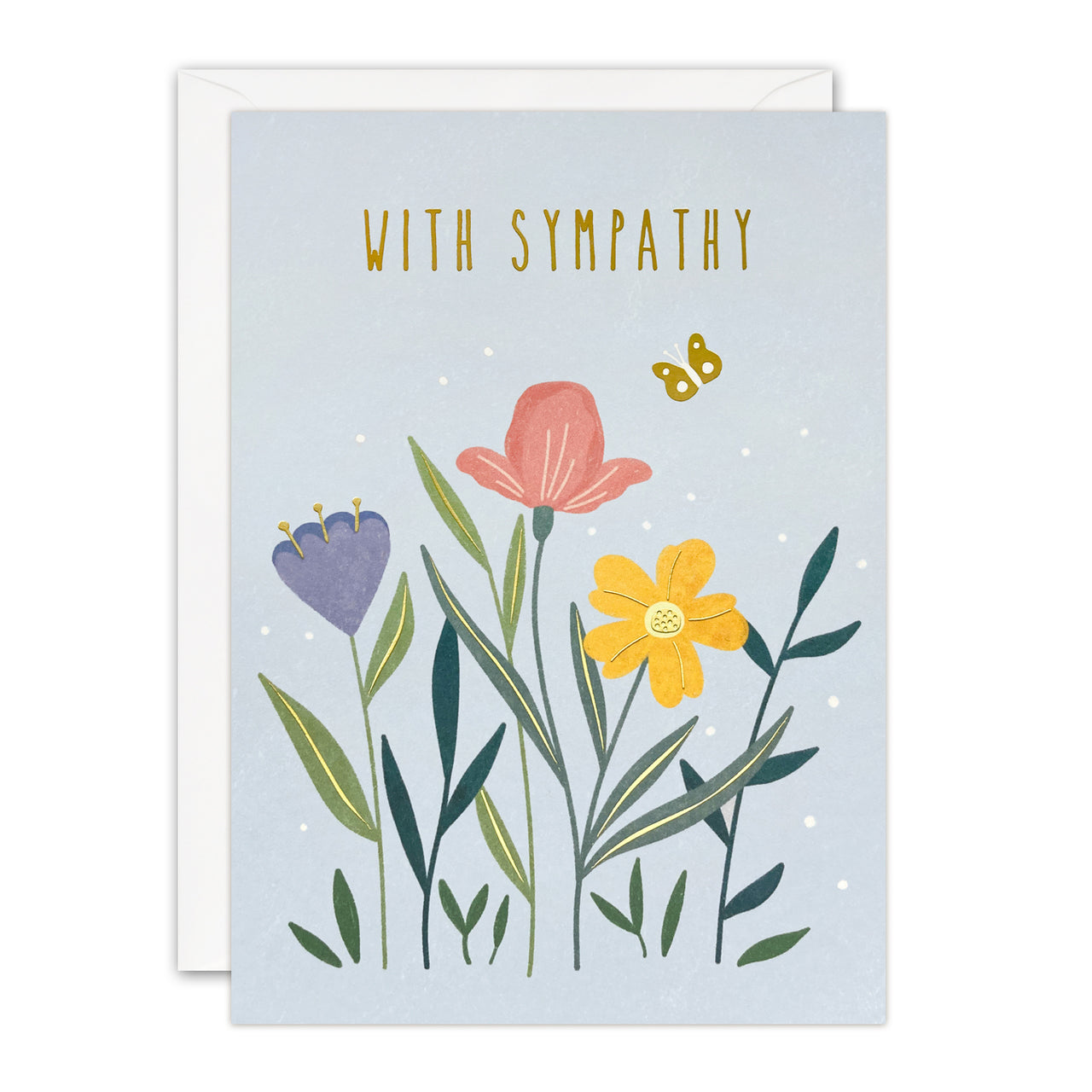 J4194 - Sympathy Flowers Sunbeams Card