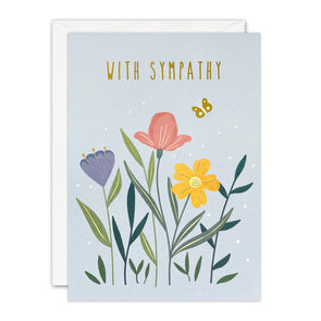 J4194 - Sympathy Flowers Sunbeams Card