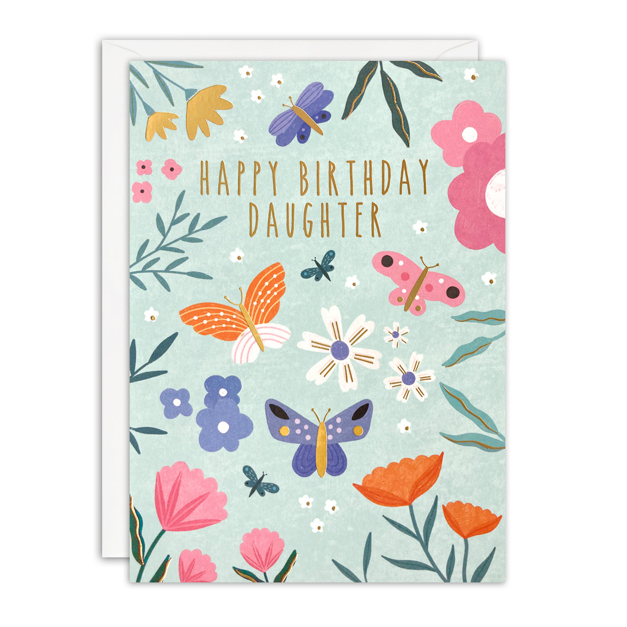J4501 - Daughter Birthday Butterflies Sunbeams Card