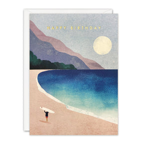 K4487 - Surf Beach Birthday Offshore Card