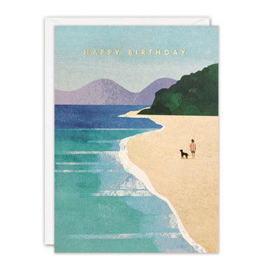K4490 - Beach Walk Birthday Offshore Card
