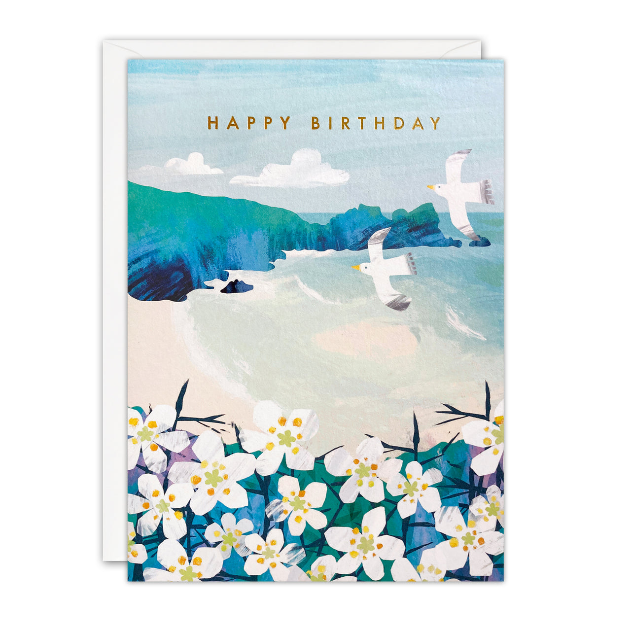 K4823 - Blackthorn Blossom Birthday Offshore Card