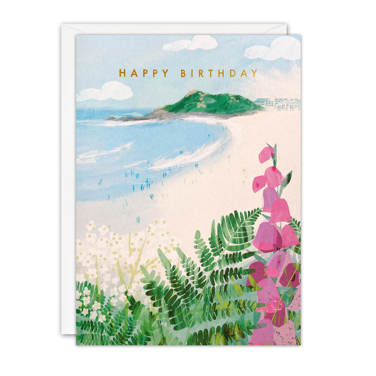 K4825 - View from the Coast Path Birthday Offshore Card