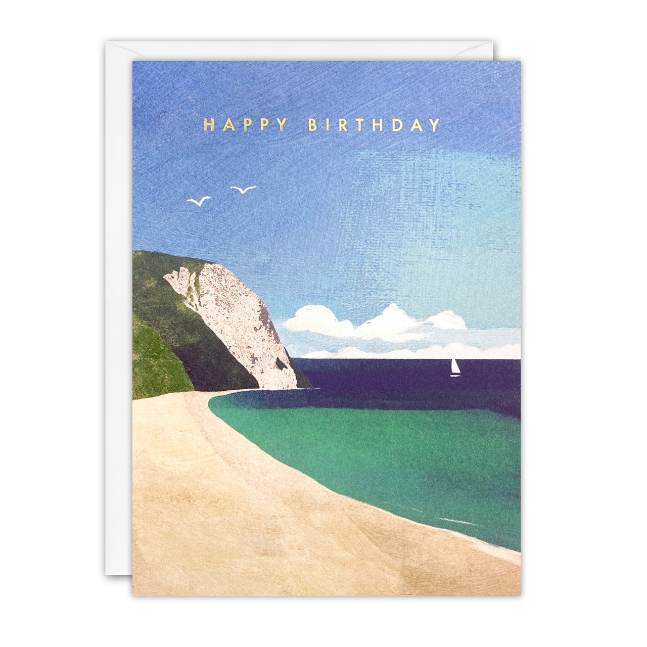 K4868 - Sandy Beach Birthday Offshore Card