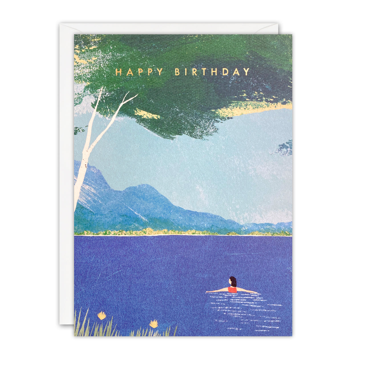 K4869 - Lake Swimming Birthday Offshore Card