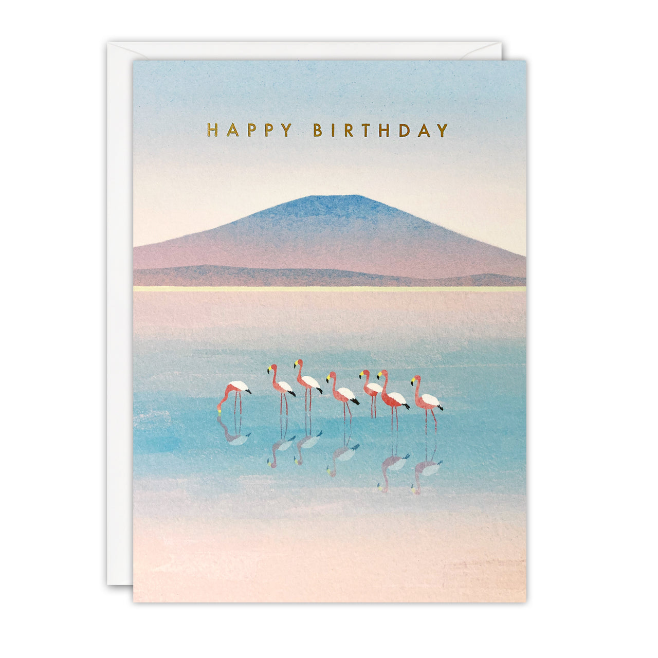 K4874 - Flamingo Lake Birthday Offshore Card