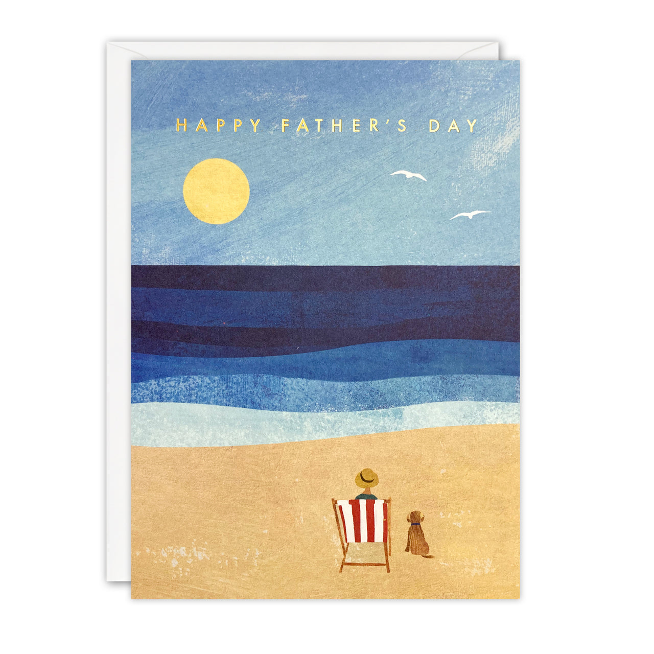 K4967 - Father's Day Dog and Deckchair Offshore Card