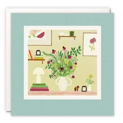 L4188 - Flowers and Books Paintworks Card