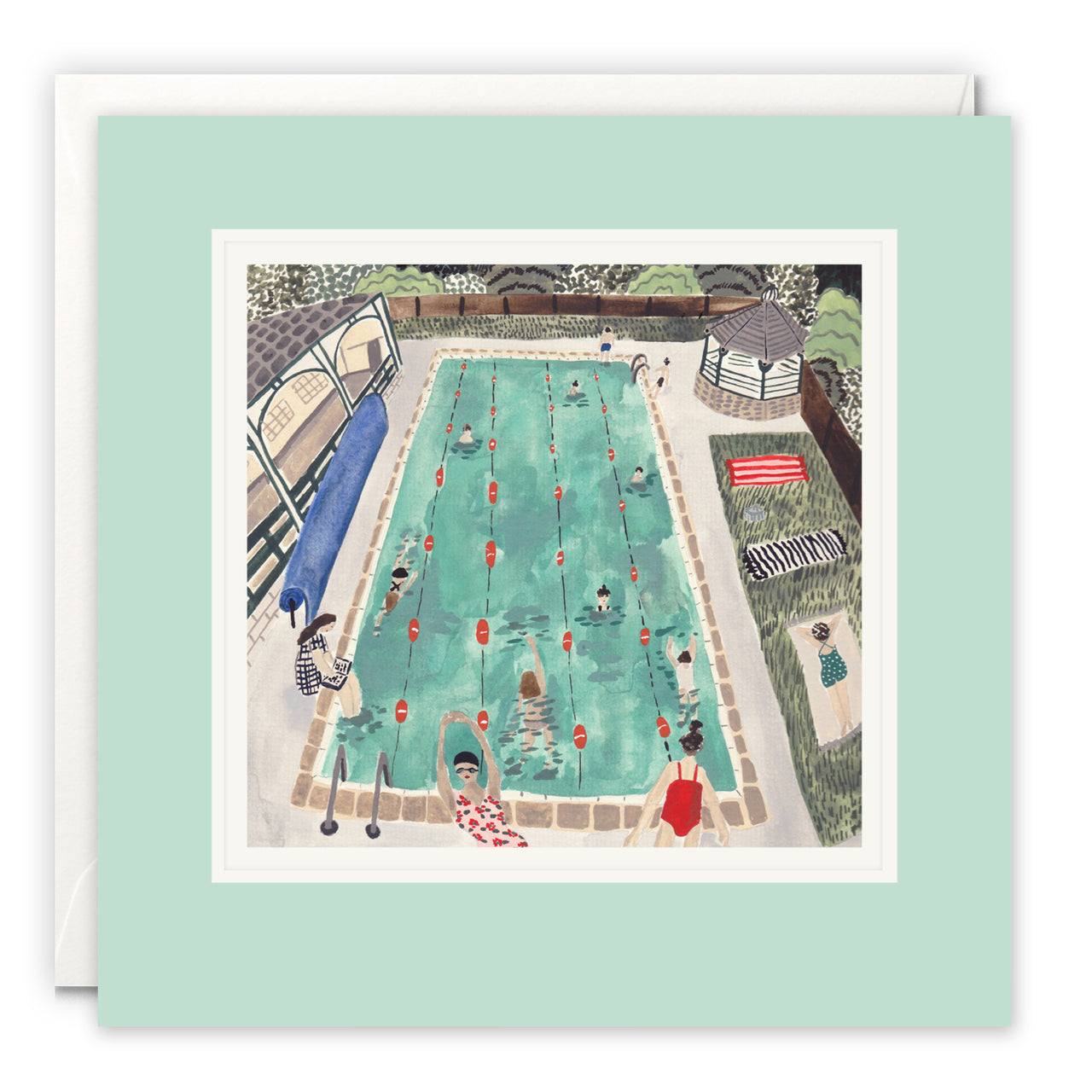 L4321 - Village Lido Paintworks Card