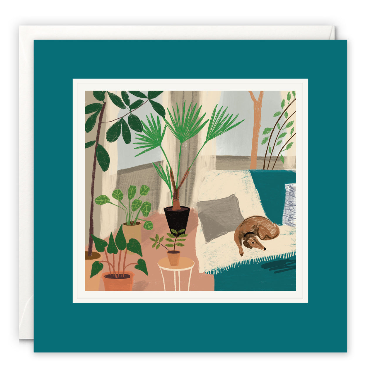 L4537 - Dog Couch Paintworks Card