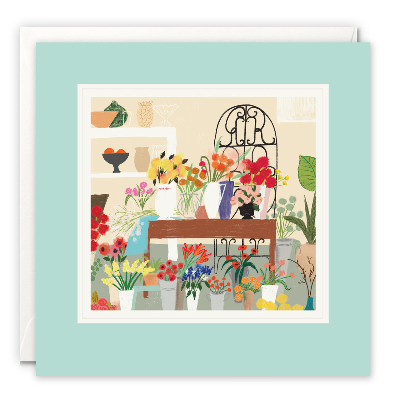 L4538 - Flower Table Paintworks Card