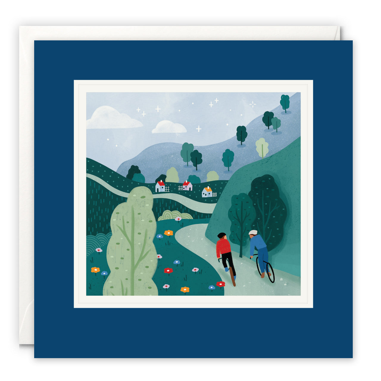 L4597 - Cycling in the Mountains Paintworks Card