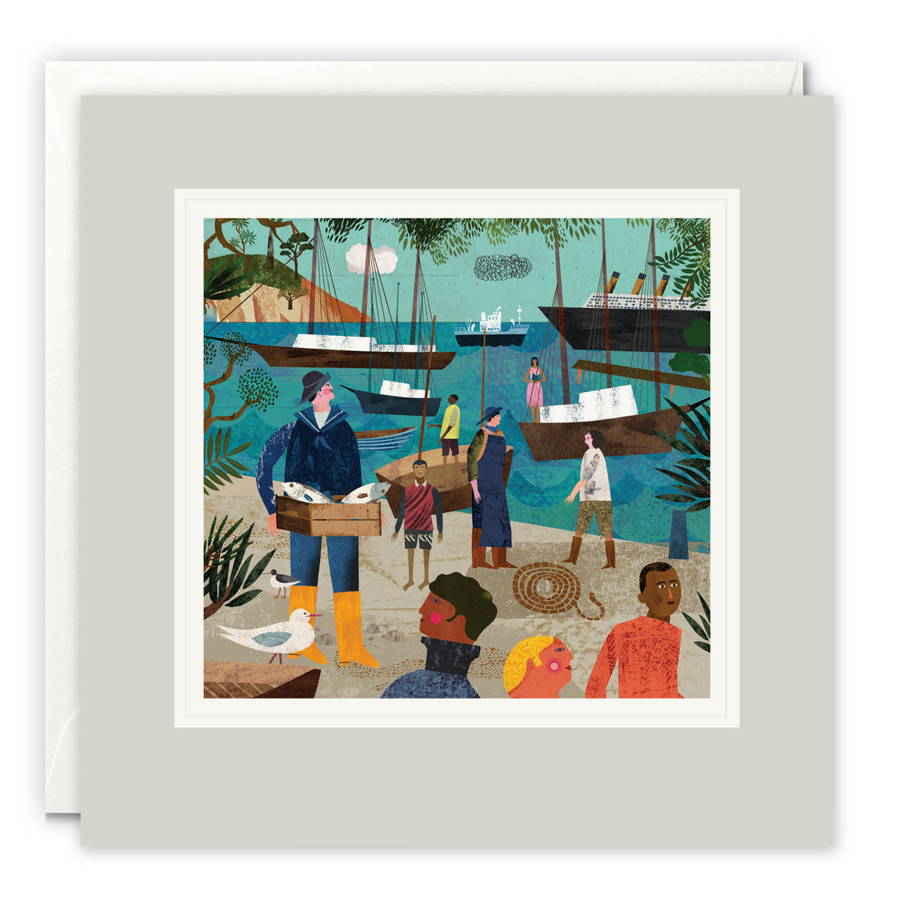L4647 - At the Harbour Paintworks Card