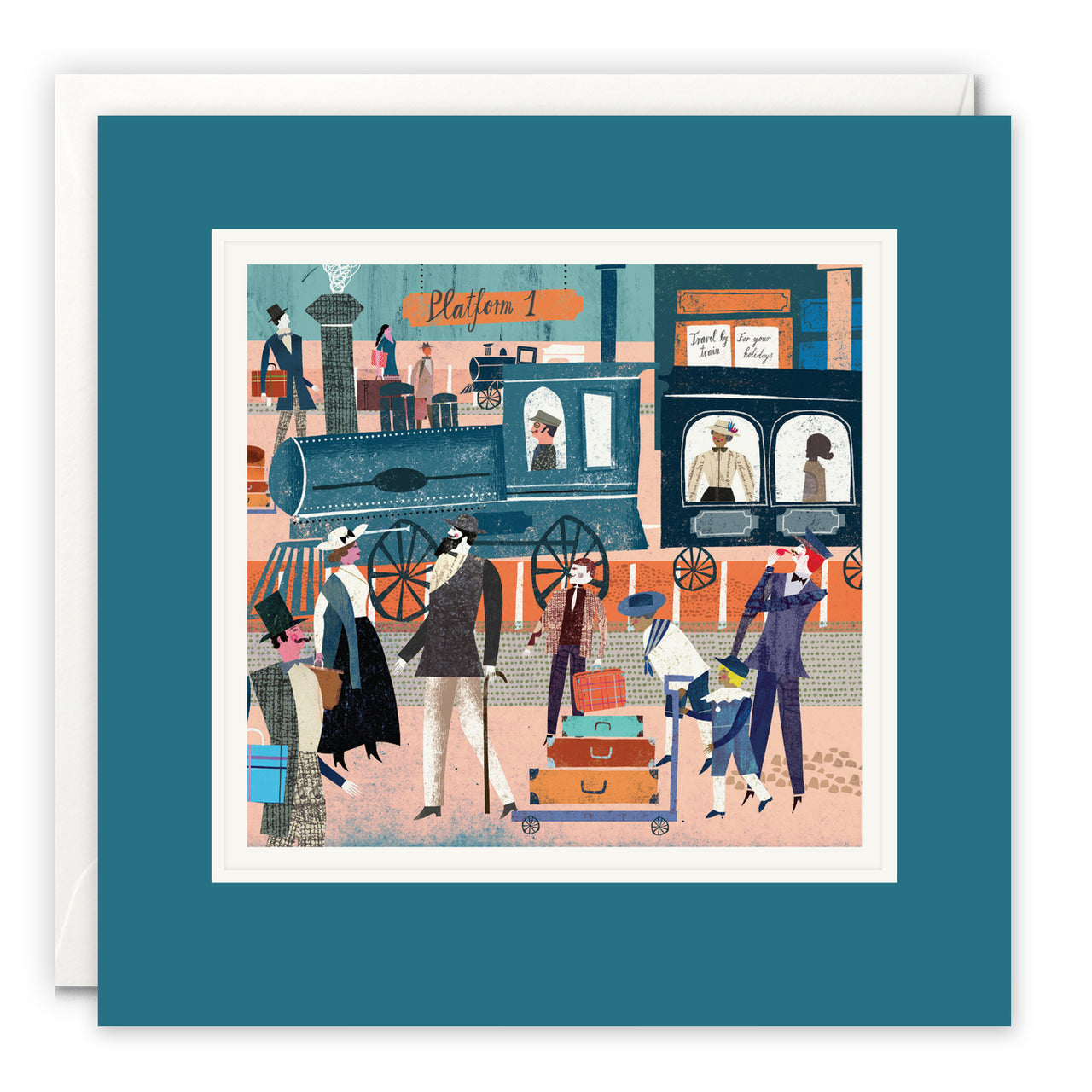 L4651 - At the Station Paintworks Card