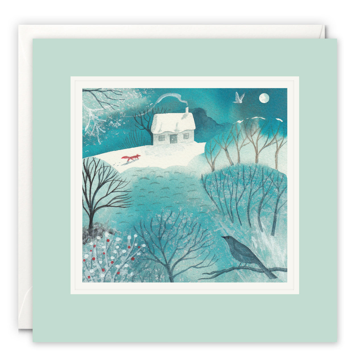 L4656 - Snowy Cottage Paintworks Card