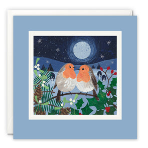 L4667 - Cosy Christmas Robins Paintworks Card