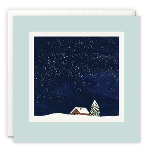 L4671 - Snowy Winter Cabin Paintworks Card