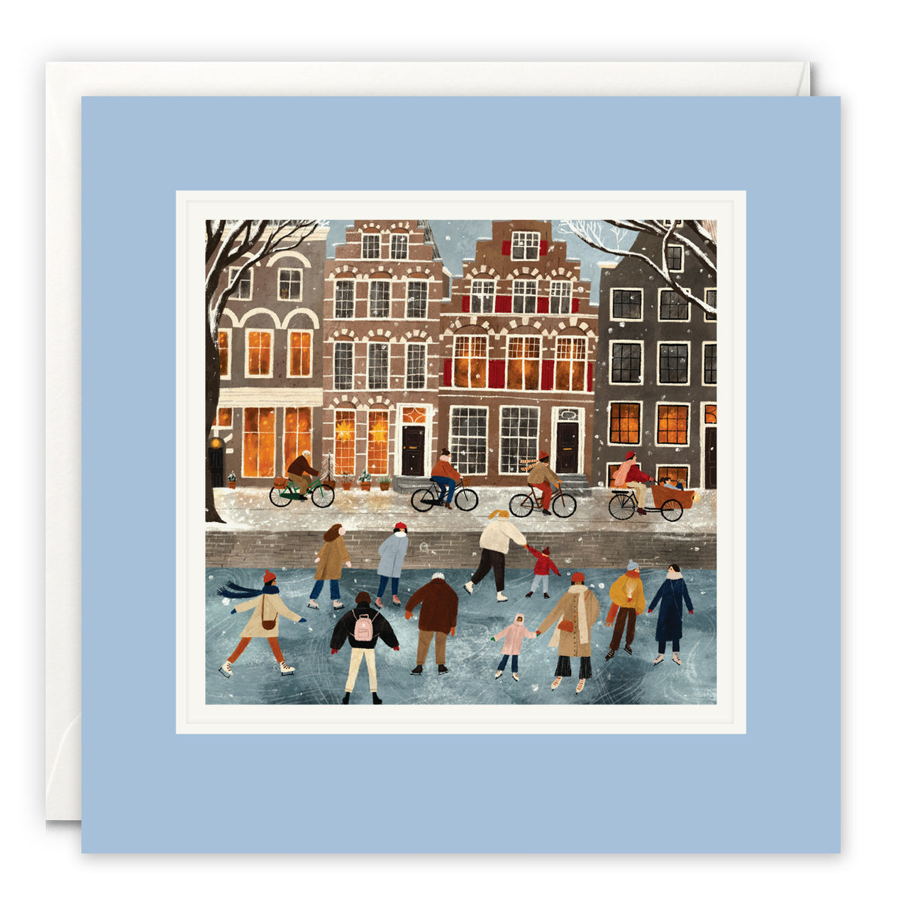 L4923 - Amsterdam Snow Day Paintworks Card