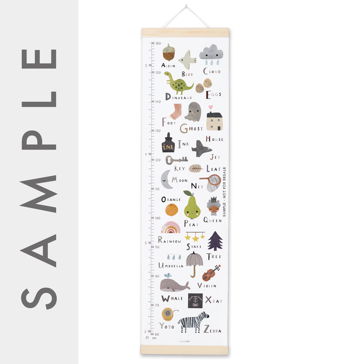 MBHC3254S - Alphabet Height Chart SAMPLE