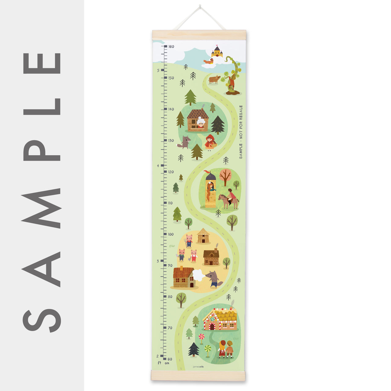 MBHC4323S - Fairy Tale Height Chart SAMPLE