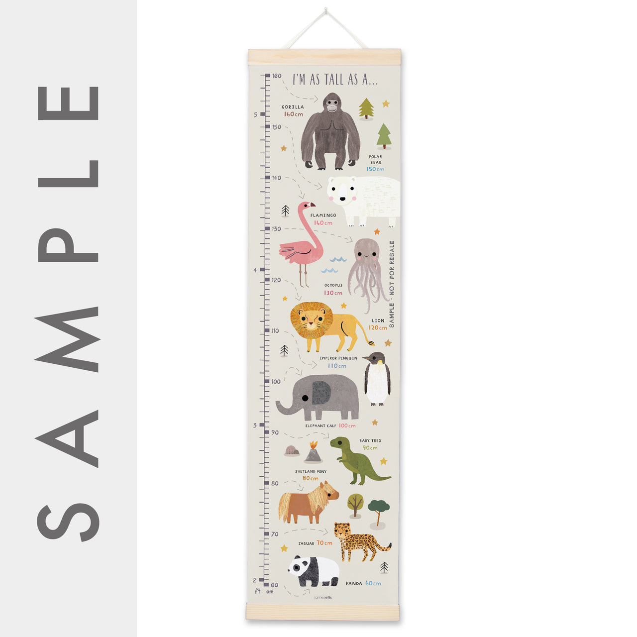 MBHC4324S - As Tall As Height Chart SAMPLE