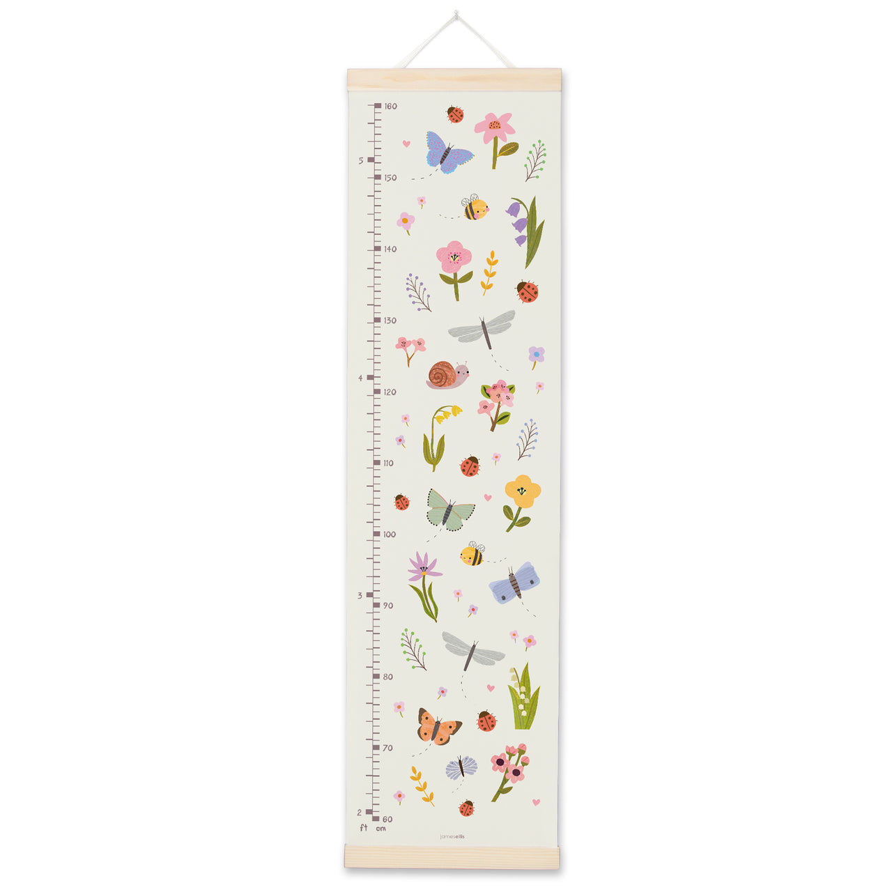 MBHC4473 - Butterflies and Flowers Height Chart