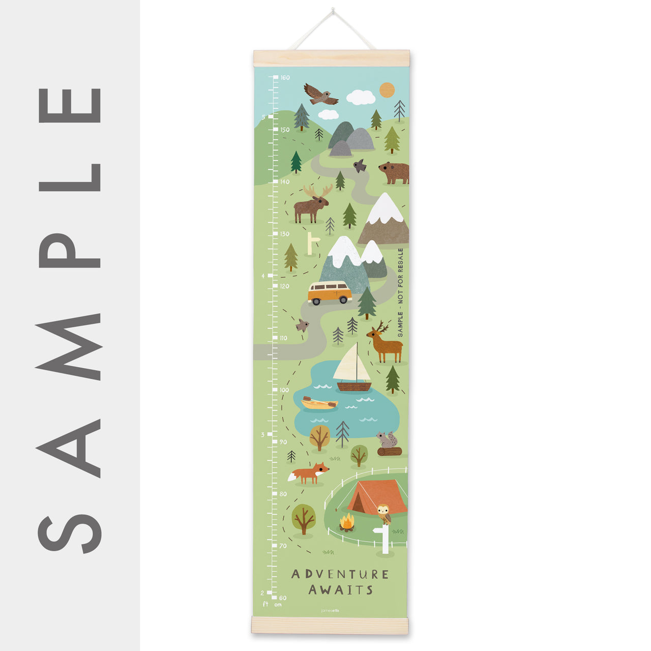 MBHC4968S - Adventure Awaits Height Chart SAMPLE