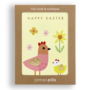 MQ4216 - Easter Chickens Minnows pk of 5 cards