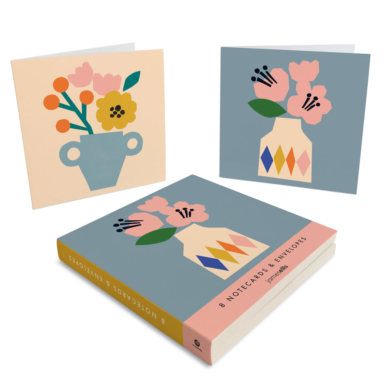 MW4099 - Flowers in Vases Wallet of 8 Notecards