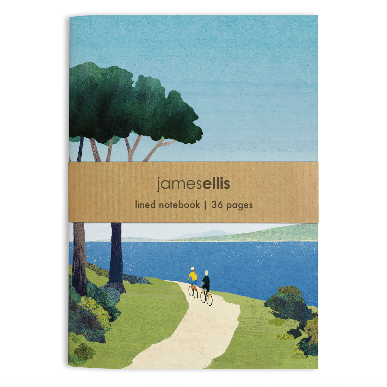 NB5008 - Cycling by the Sea Lined Notebook