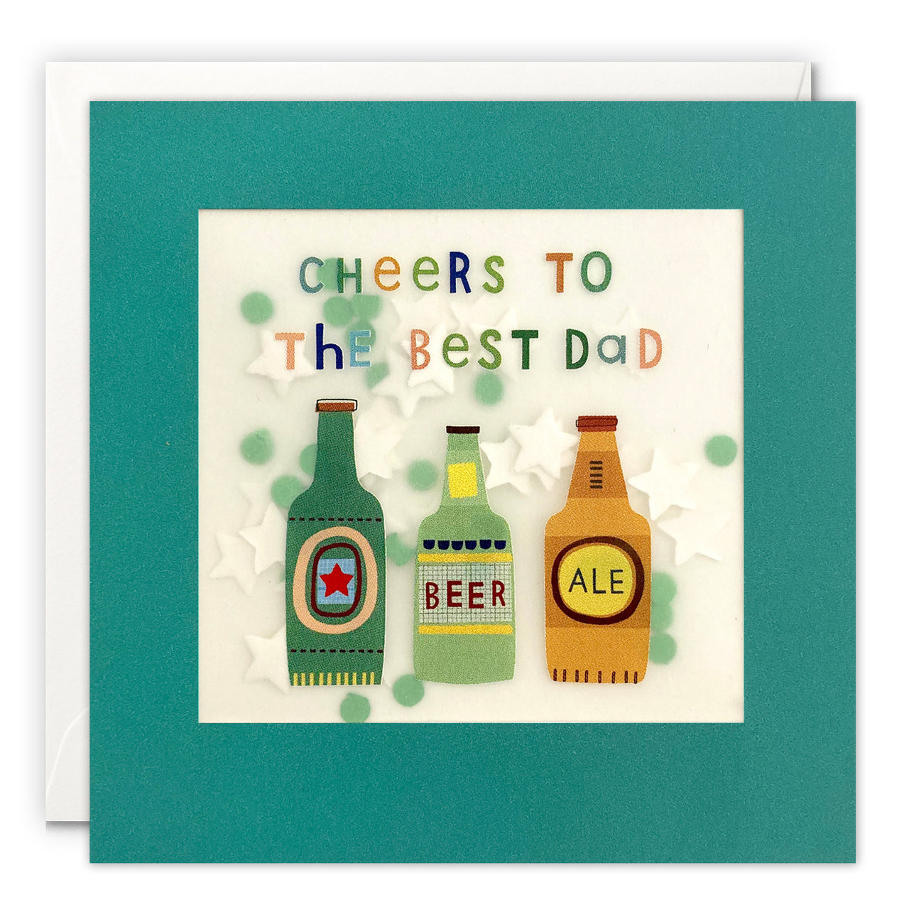 PP4200 - Father’s Day Beer Bottles Paper Shakies Card