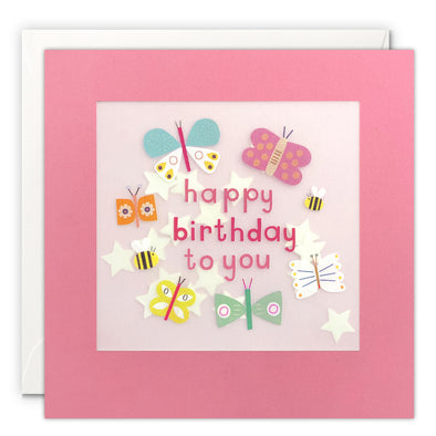 PP4343 - Birthday Butterflies Paper Shakies Card