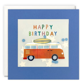 PP4348 - Birthday Surfer Van Paper Shakies Card