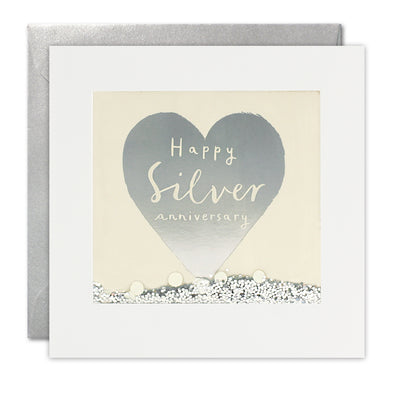 PT2899 - Silver Anniversary Foiled Shakies Card