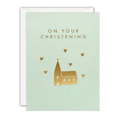 Q4255 - Christening Church Minnows Card