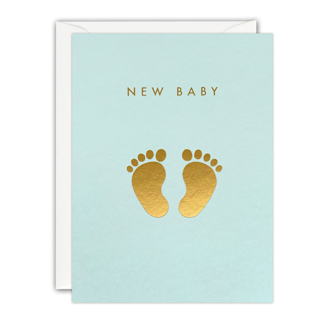 Q4257 - Blue New Baby Feet Minnows Card