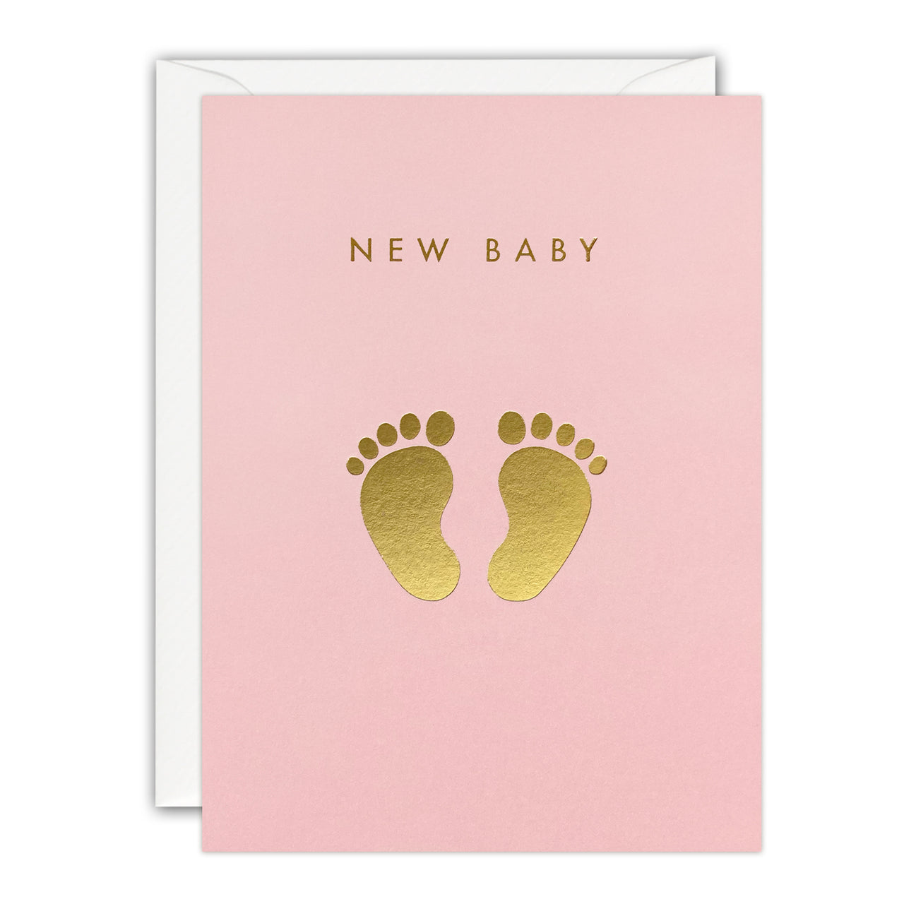 Q4258 - Pink New Baby Feet Minnows Card