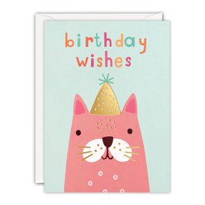 Q4442 - Birthday Cat Minnows Card