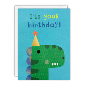 Q4444 - Birthday Dinosaur Minnows Card