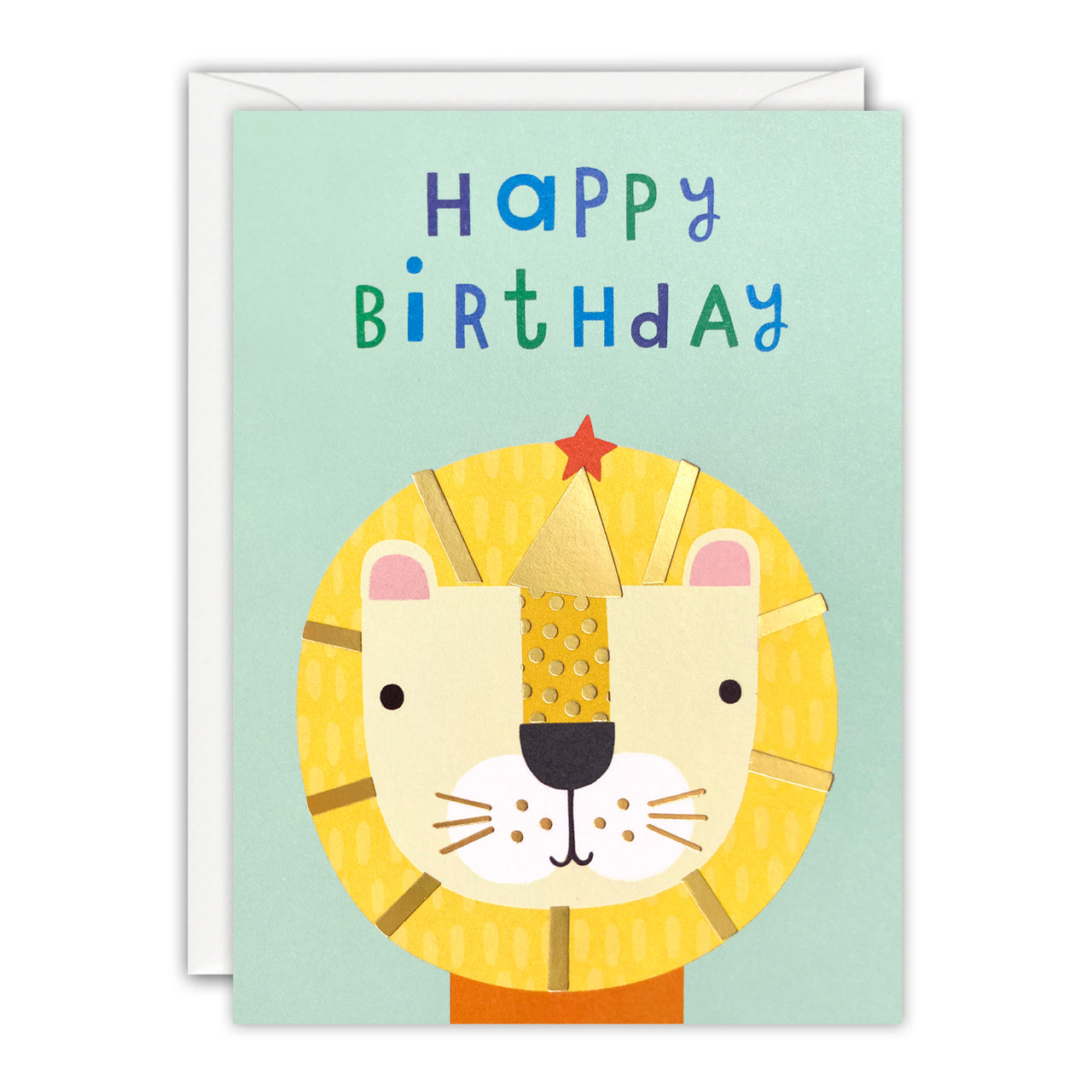 Q4445 - Birthday Lion Minnows Card