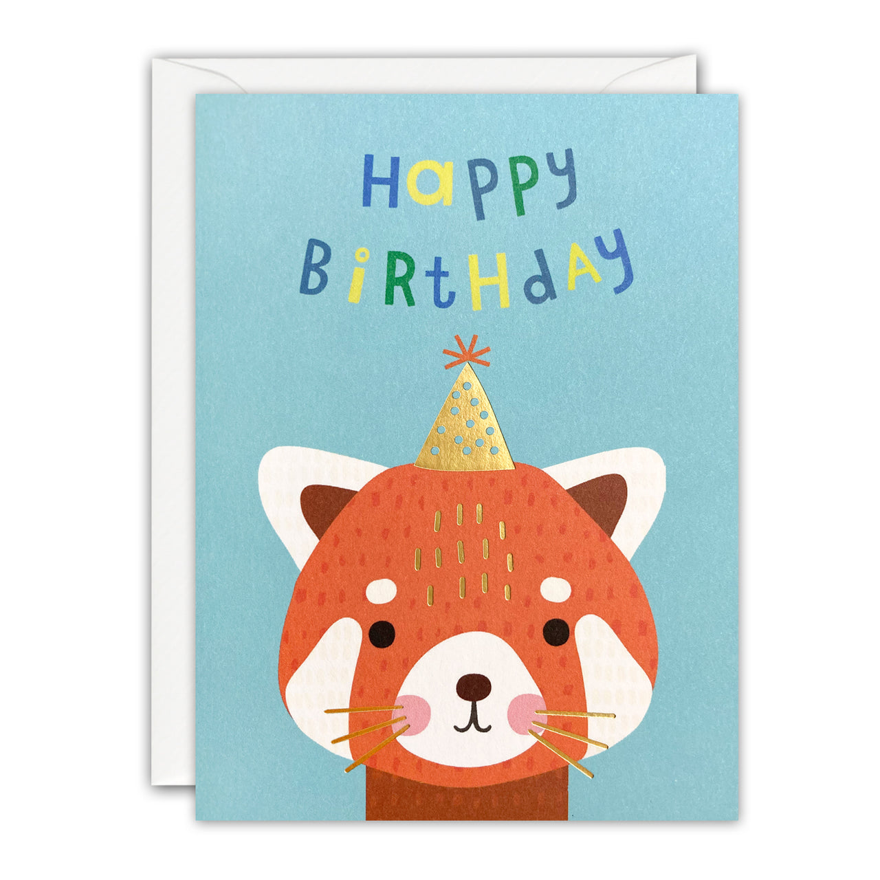 Q4545 - Birthday Red Panda Minnows Card